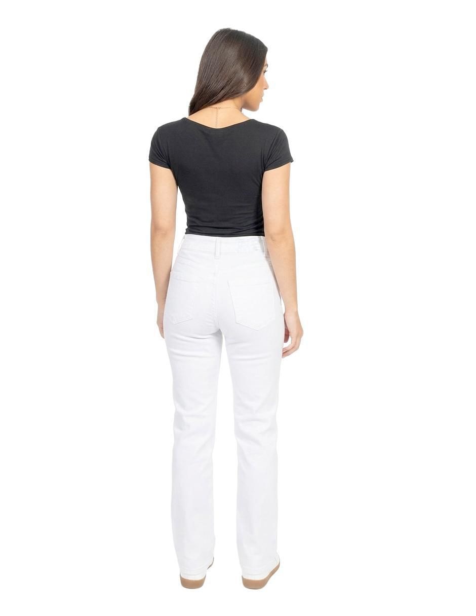Jeans straight cintura para mujer 3